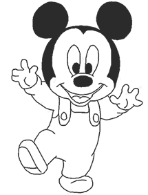 Páginas de Mickey Mouse para colorear– página 3