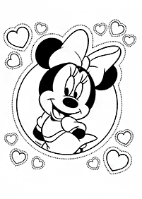 Páginas de Minnie Mouse para colorear – página 1