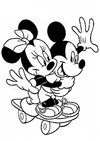 Páginas de Minnie Mouse para colorear – página 2