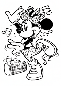Páginas de Minnie Mouse para colorear – página 21