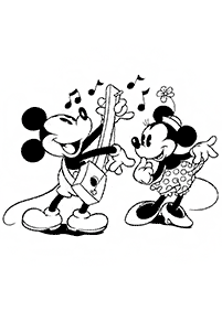 Páginas de Minnie Mouse para colorear – página 23