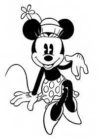 Páginas de Minnie Mouse para colorear – página 27