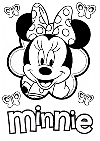 Páginas de Minnie Mouse para colorear – página 4