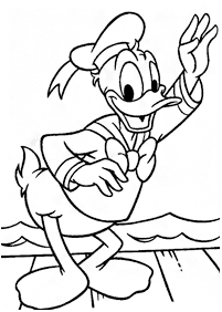 Páginas del Pato Donald para colorear– página 10