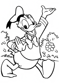 Páginas del Pato Donald para colorear– página 4