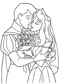 Páginas para colorear de la Bella durmiente (Aurora) – página 33