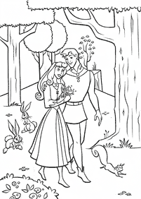 Páginas para colorear de la Bella durmiente (Aurora) – página 35