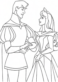 Páginas para colorear de la Bella durmiente (Aurora) – página 42