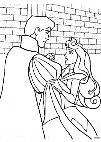 Páginas para colorear de la Bella durmiente (Aurora) – página 46