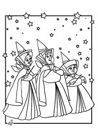 Páginas para colorear de la Bella durmiente (Aurora) – página 58
