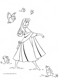 Páginas para colorear de la Bella durmiente (Aurora) – página 59