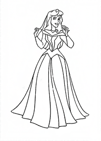 Páginas para colorear de la Bella durmiente (Aurora) – página 79