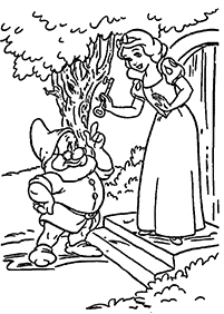 Páginas para colorear de Blancanieves – página 10