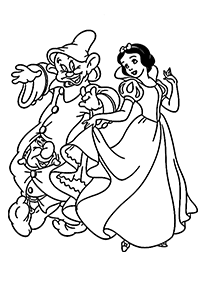 Páginas para colorear de Blancanieves – página 22