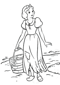 Páginas para colorear de Blancanieves – página 36