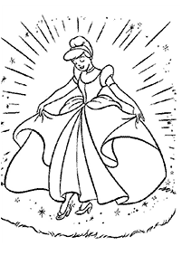 Páginas para colorear de Cenicienta – página 6