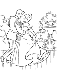 Páginas para colorear de Cenicienta – página 9
