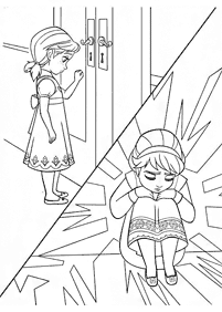 Páginas para colorear de Elsa y Ana – página 32