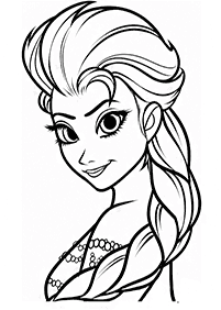 Páginas para colorear de Elsa – página 2