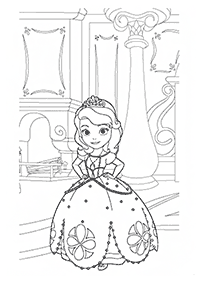 Páginas para colorear de la princesa Sofía – página 6