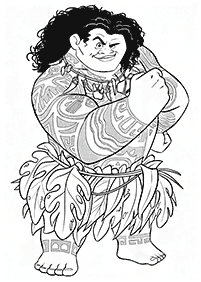 Páginas para colorear de Moana – página 10