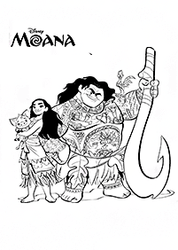 Páginas para colorear de Moana – página 17