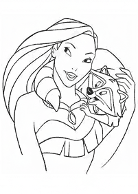 Páginas para colorear de Pocahontas – página 3
