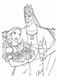 Páginas para colorear de Pocahontas – página 51