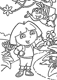 Páginas de Dora para colorear - página 20