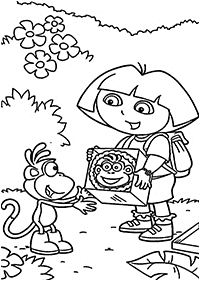 Páginas de Dora para colorear - página 22