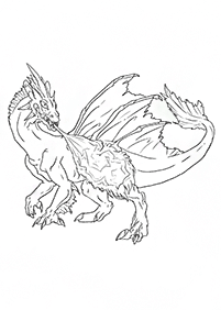 Páginas de dragón para colorear– Página 18