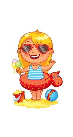Páginas para colorear de verano
