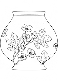 Páginas de flores para colorear– Página 45