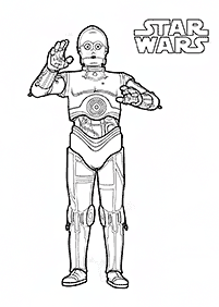 Páginas para colorear de Guerra de las galaxias (Star Wars) - página 17