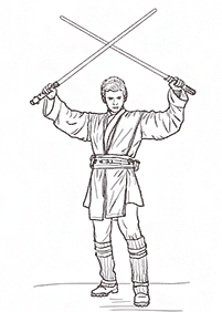 Páginas para colorear de Guerra de las galaxias (Star Wars) - página 27