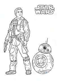 Páginas para colorear de Guerra de las galaxias (Star Wars) - página 9
