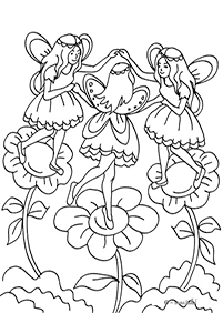 Páginas de hadas para colorear– Página 12