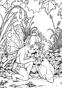 Páginas de hadas para colorear– Página 57