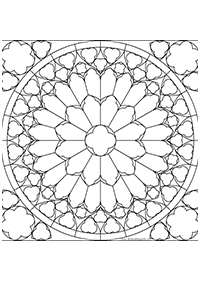 Páginas para colorear de mandalas – Página 107