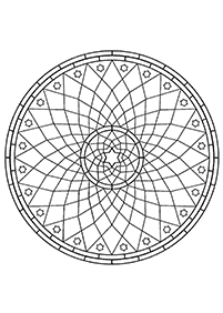 Páginas para colorear de mandalas – Página 14