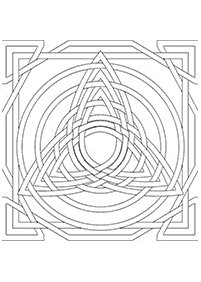 Páginas para colorear de mandalas – Página 16
