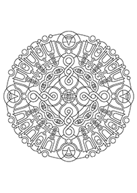 Páginas para colorear de mandalas – Página 56
