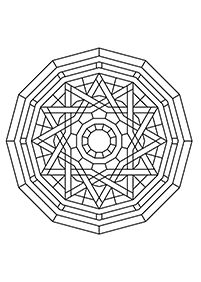 Páginas para colorear de mandalas – Página 72