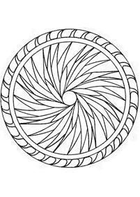 Páginas para colorear de mandalas de flores – página 44