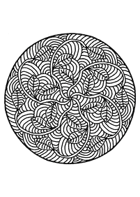 Páginas para colorear de mandalas de flores – página 45