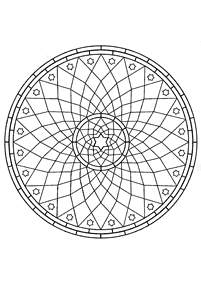 Páginas para colorear de mandalas de flores – página 64