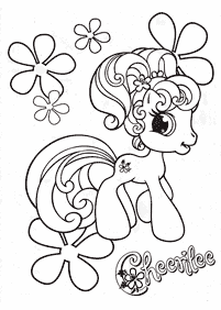 Páginas de Mi Pequeño Ponypara colorear– Página 92