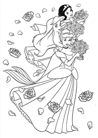 Páginas de princesas para colorear– Página 18