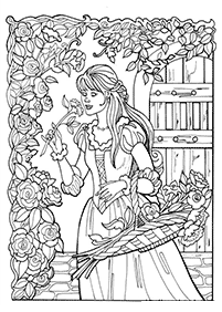 Páginas de princesas para colorear– Página 3