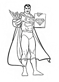 Páginas de Superman para colorear– Página 18